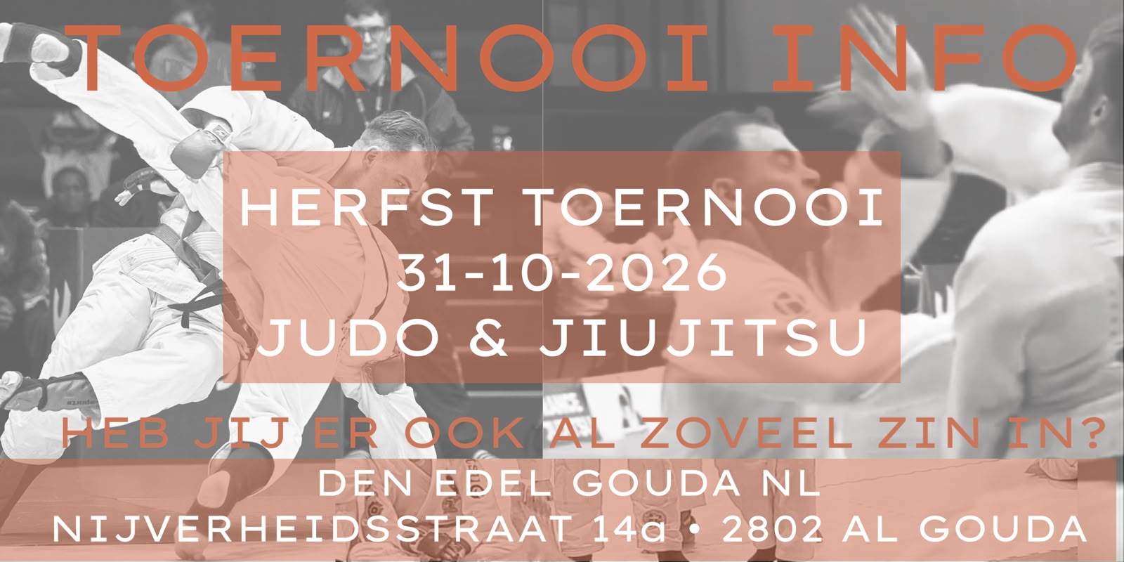 Aanvangstijden Medailletoernooi 31 oktober 2026