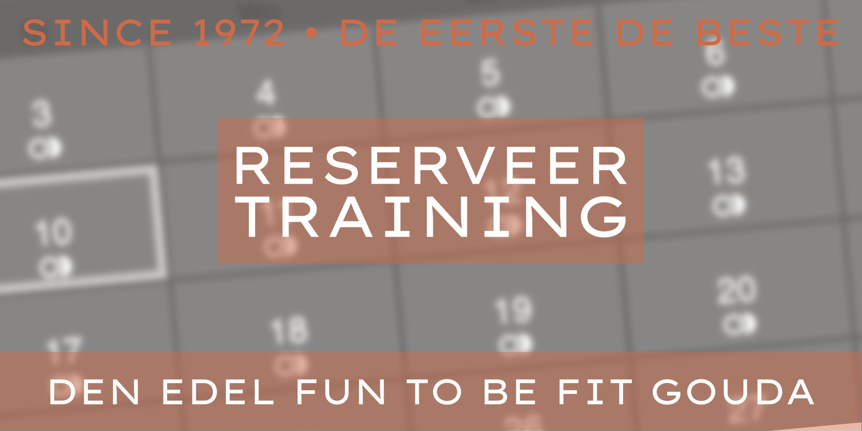 Reserveer training